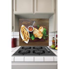 Tilki Dünyası Mutfak Ocağı Arkası Fastfood Sticker