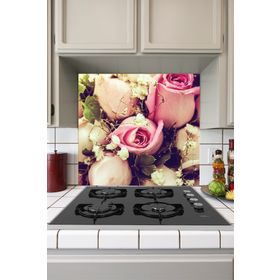 Tilki Dünyası Mutfak Ocağı Arkası Gonca Güller Sticker
