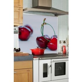 Tilki Dünyası Mutfak Ocağı Arkası Kiraz Sticker