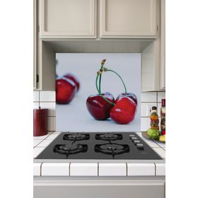 Tilki Dünyası Mutfak Ocağı Arkası Kiraz Sticker
