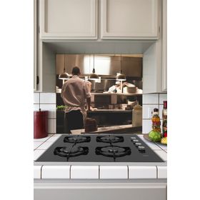 Tilki Dünyası Mutfak Ocağı Arkası Şef Sticker