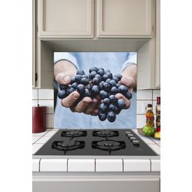 Tilki Dünyası Mutfak Ocağı Arkası Üzümler Sticker