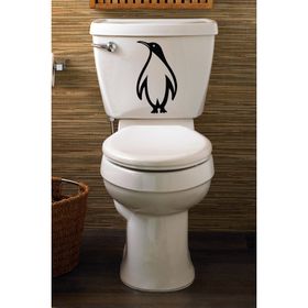 Tilki Dünyası Penguen Klozet Kapağı ve Banyo Sticker