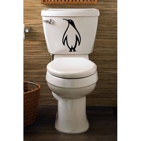 Tilki Dünyası Penguen Klozet Kapağı ve Banyo Sticker