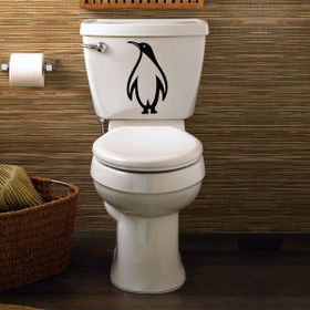 Tilki Dünyası Penguen Klozet Kapağı ve Banyo Sticker