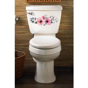 Tilki Dünyası RNKLCCKLR0 Renkli Çiçekler Klozet Kapağı ve Banyo Sticker