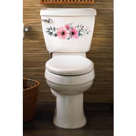 Tilki Dünyası RNKLCCKLR0 Renkli Çiçekler Klozet Kapağı ve Banyo Sticker