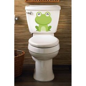 Tilki Dünyası Sevimli Kurbağa Klozet Kapağı ve Banyo Sticker