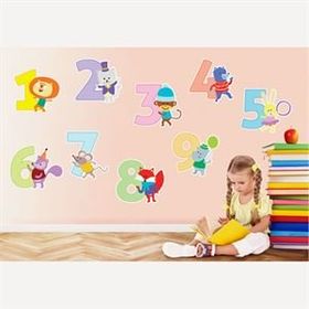 Tilki Dünyası Sevimli Sayılar Sticker