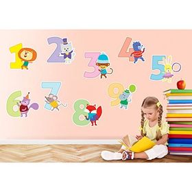 Tilki Dünyası Sevimli Sayılar Sticker