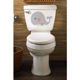 Tilki Dünyası Şirin Balina Klozet Kapağı ve Banyo Sticker