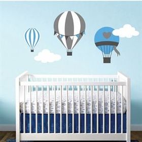 Tilki Dünyası TILKI-2280 Dekoratif Uçan Balonlar Bebek ve Çocuk Odası Duvar Sticker