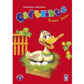 Timaş Çocuk Çiftlikte Boyama Zamanı - Hayvanlarla Tanışıyorum Kitap