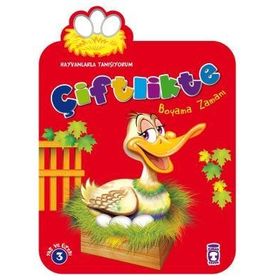 Timaş Çocuk Çiftlikte Boyama Zamanı - Hayvanlarla Tanışıyorum Kitap