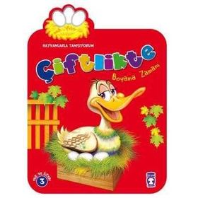 Timaş Çocuk Çiftlikte Boyama Zamanı - Hayvanlarla Tanışıyorum Kitap