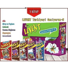 Timaş Çocuk - Levent Türkiyeyi Geziyorum 5 Set 5 Kitap