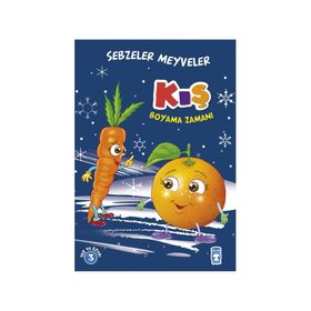 Timaş Çocuk Sebzeler Meyveler Kış Boyama Zamanı