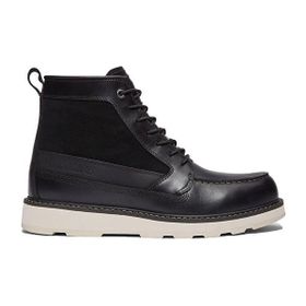 Timberland Britton Mills Mid Lace Up TB0A6CE2W021 Waterproof Deri Siyah Erkek Bot
