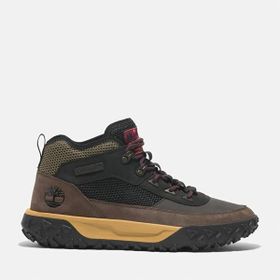 Timberland GreenStride Motion 6 Mid Lace Up TB0A6CW1EJC1 Deri Siyah/Kahverengi Erkek Trekking Ayakkabı