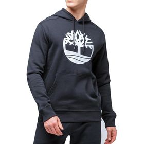 Timberland Siyah Core Tree Logo Pull Over Hoodie Erkek Günlük Sweatshirts