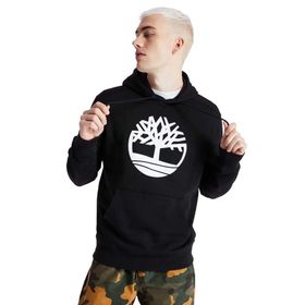 Timberland Siyah Core Tree Logo Pull Over Hoodie Erkek Günlük Sweatshirts