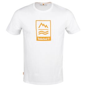 Timberland Ss Front Grphic T Beyaz Erkek Günlük Tişört