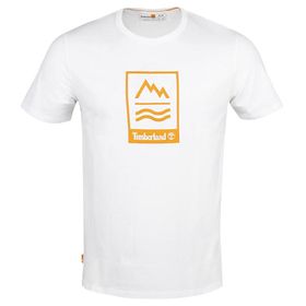 Timberland Ss Front Grphic T Beyaz Erkek Günlük Tişört