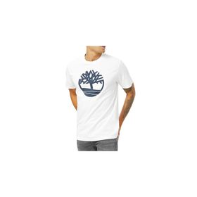 Timberland Ss Kennebec River Tree Logo Tee Beyaz Erkek Günlük Tişört