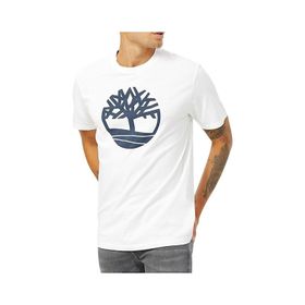 Timberland Ss Kennebec River Tree Logo Tee Beyaz Erkek Günlük Tişört