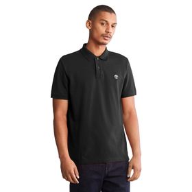 Timberland TB0A26N40011 Pique Short Sleeve Pol Siyah Erkek Bisiklet Yaka T-Shirt