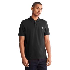Timberland TB0A26N40011 Pique Short Sleeve Pol Siyah Erkek Bisiklet Yaka T-Shirt