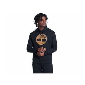 Timberland TB0A2BJHP561 Core Logo P/O Hood Bb Kapüşonlu Normal Kalıp Desenli Siyah Erkek Sweatshirt
