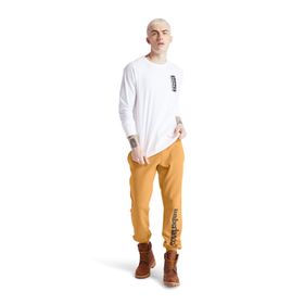 Timberland TB0A2BVFP571 Linear Logo Sweatpant Sarı - Siyah Erkek Uzun Eşofman Altı