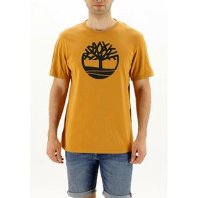 Timberland TB0A2C2RP471 Tree Logo Short Sleeve Kahve Bisiklet Yaka Erkek T-Shirt