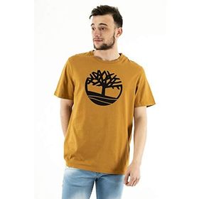Timberland TB0A2C2RP471 Tree Logo Short Sleeve Kahve Bisiklet Yaka Erkek T-Shirt