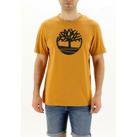 Timberland TB0A2C2RP471 Tree Logo Short Sleeve Kahve Erkek Bisiklet Yaka T-Shirt