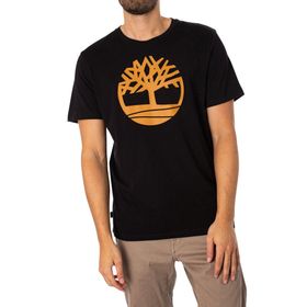 Timberland TB0A2C2RP561 Tree Logo Short Sleeve Erkek Siyah T-Shirt