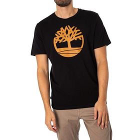 Timberland TB0A2C2RP561 Tree Logo Short Sleeve Erkek Siyah T-Shirt