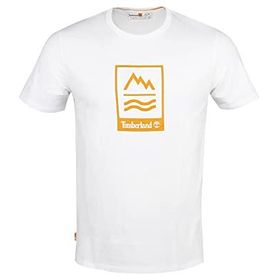 Timberland TB0A2ND11001 Beyaz Ss Front Grphic T Erkek Günlük T-Shirt