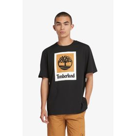 Timberland TB0A5QS20011 Colored Short Sleeve Tee Erkek Siyah T-Shirt