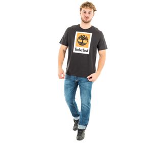 Timberland TB0A5QS20011 Colored Short Sleeve Tee Erkek Siyah T-Shirt