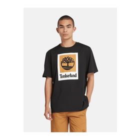 Timberland TB0A5QS20011 Colored Short Sleeve Tee Erkek Siyah T-Shirt