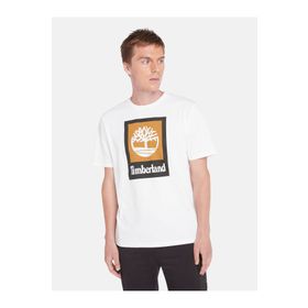 Timberland TB0A5QS21001 Colored Short Sleeve Tee Beyaz Erkek T-Shirt