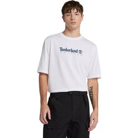 Timberland TB0A5SFX1001 Uv-Protectıon Logo Short Sleeve Tee Beyaz Erkek Tişört