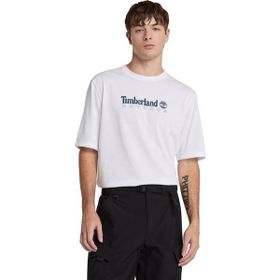 Timberland TB0A5SFX1001 Uv-Protectıon Logo Short Sleeve Tee Beyaz Erkek Tişört