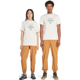 Timberland TB0A5UF7CM91 Front Graphic Short Sleeve Tee Erkek Beyaz T-Shirt
