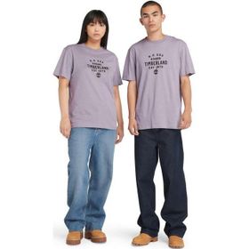 Timberland TB0A5UF7EG71 Mor Front Graphic Short Sleeve Tee Erkek T-Shirt