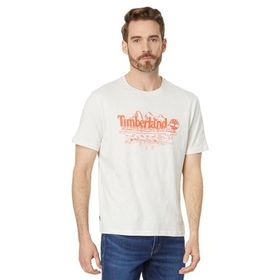 Timberland TB0A5UFUCM91 Graphic Slub Erkek Beyaz Yuvarlak Yaka T-Shirt