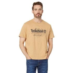 Timberland TB0A5UFUEH31 Graphic Slub Kahverengi Yuvarlak Yaka Erkek T-shirt