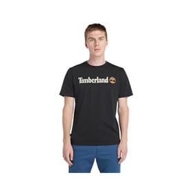 Timberland TB0A5UPQ0011 Siyah Kennebec River Linear Logo Erkek Günlük Tişört